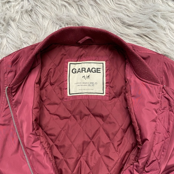Burgundy bomber jacket - Picture 3 of 3